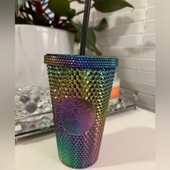 STARBUCKS Oil Slick Tumbler Color Shift 16oz - Picture 2 of 3